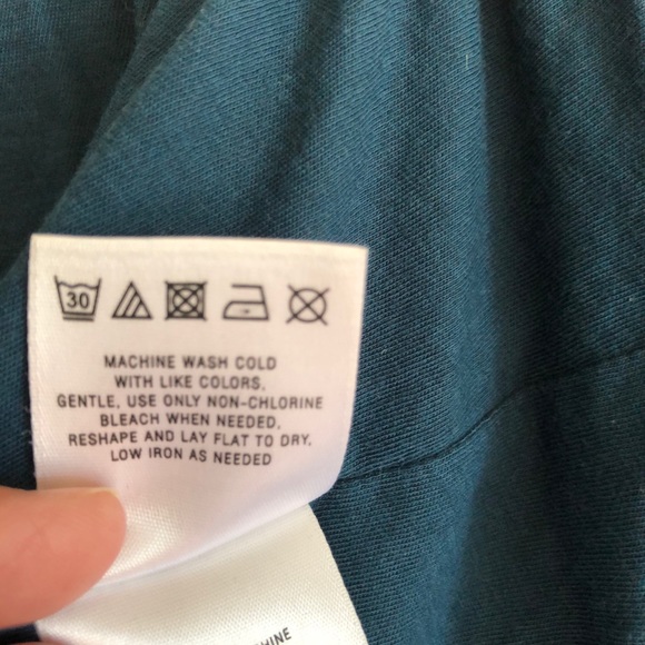 ANTHROPOLOGIE DELETTA Short Bell Sleeved Teal Top - Picture 4 of 8